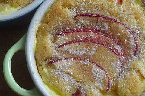 Baked Apple Custard Pudding | Rainbow Cooking