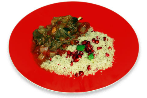 Moroccan lamb with pomegranate couscous | Rainbow Cooking